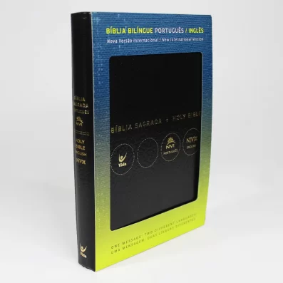 Bíblia NVI | Bilíngue | Português E Inglês | Capa Luxo Preta | Editora Vida - Image 3