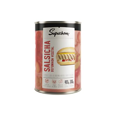 Salsicha Vegetal Defumada 300g - Superbom - Imagem 1